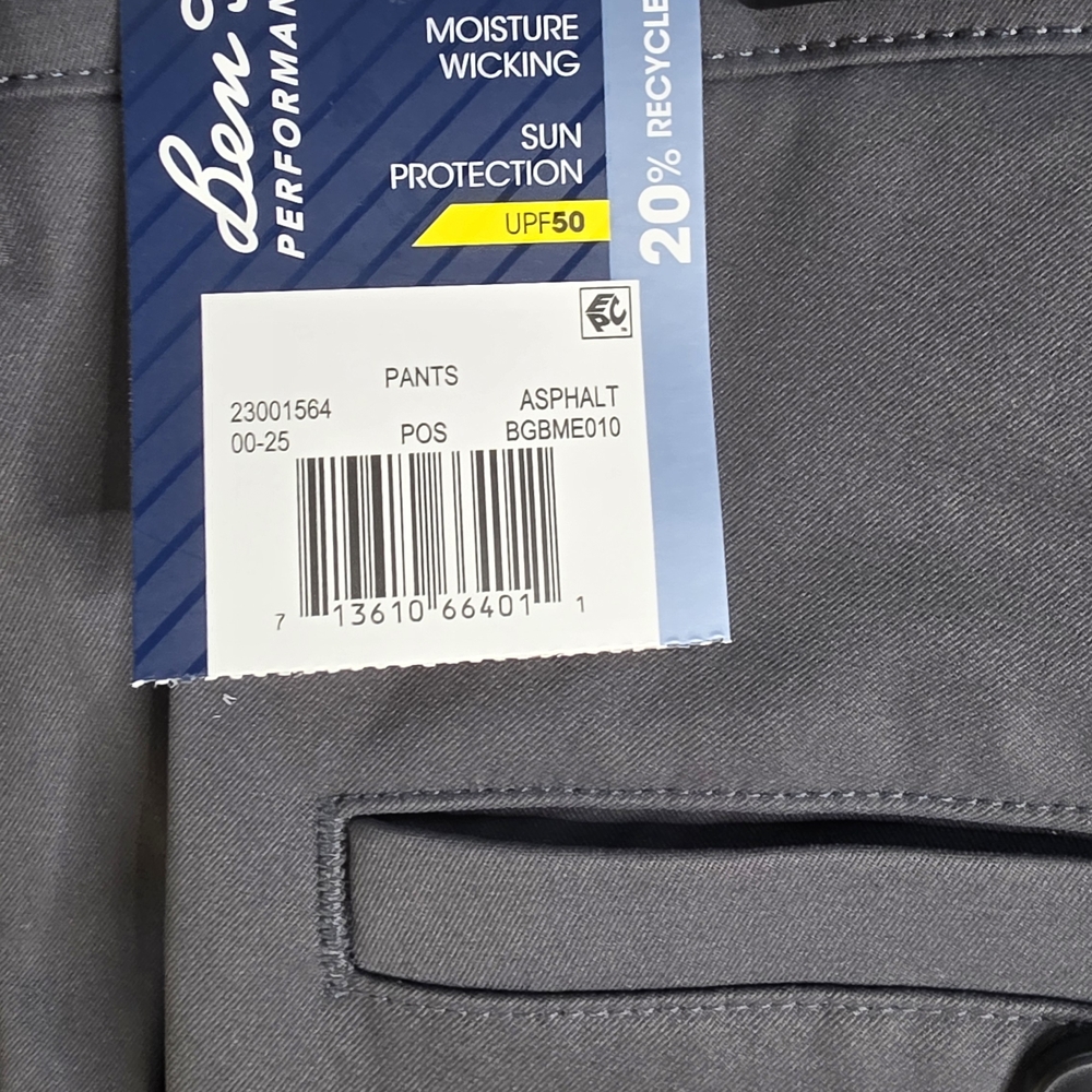 Ben Hogan Men's Asphalt Gray Performance Golf Pants Size 32x32